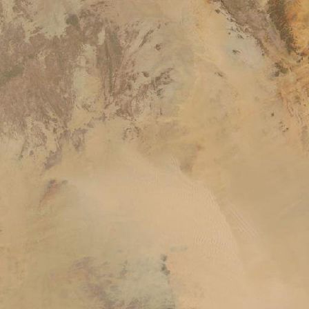 MODIS true-color scene: Sahara